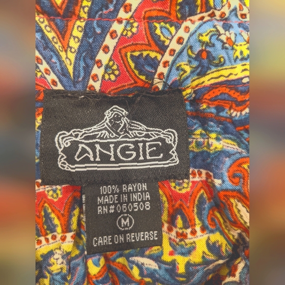 Angie beautifully coloured a-line midi skirt, size medium - Picture 4 of 7